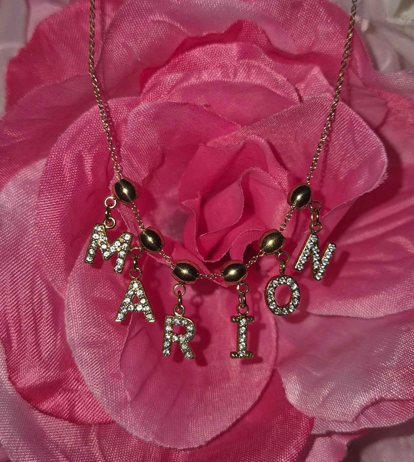 Collier strass a personnaliser