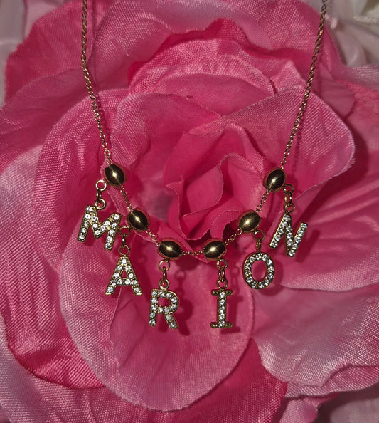Collier strass a personnaliser