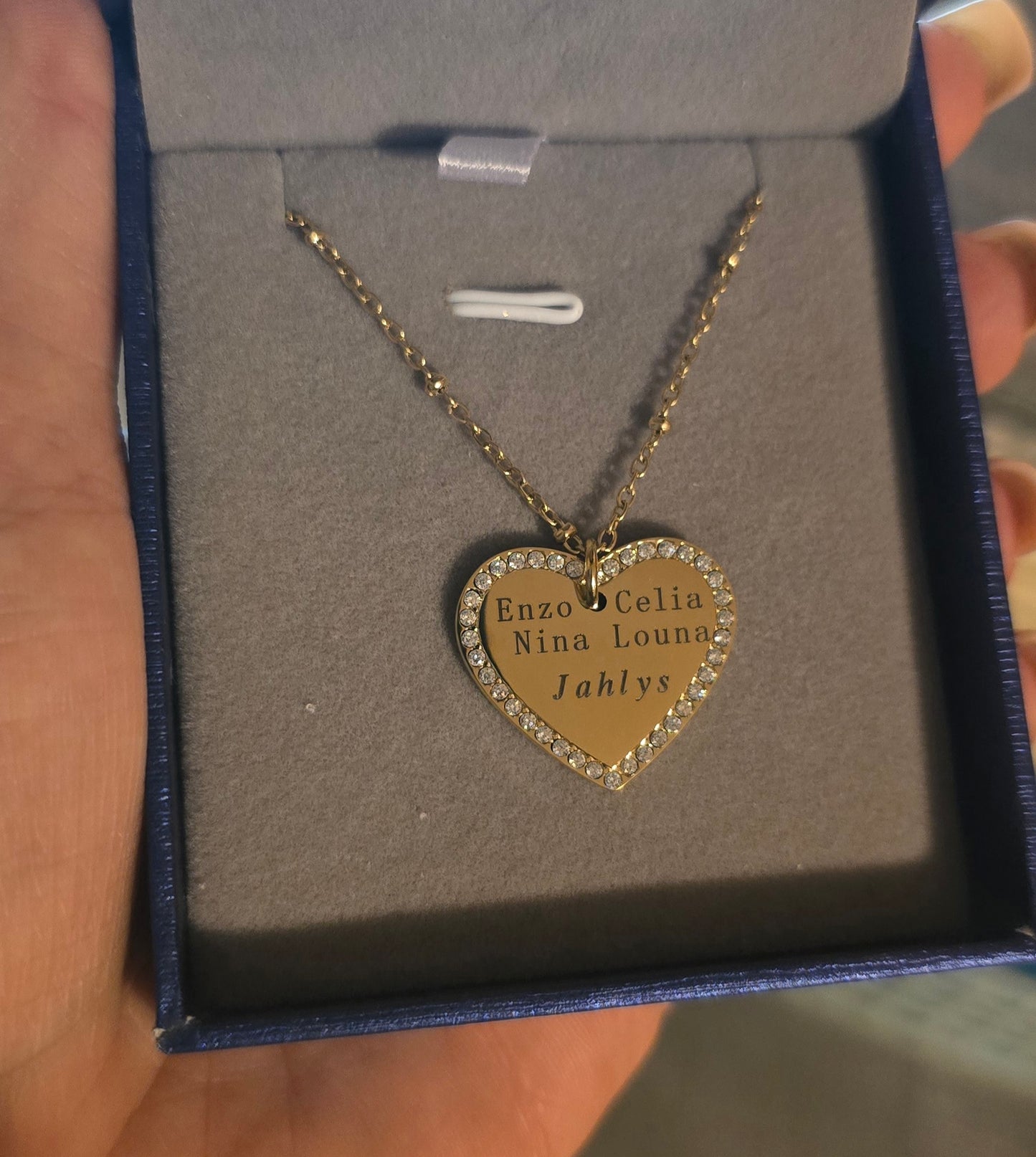 Collier cœur à graver