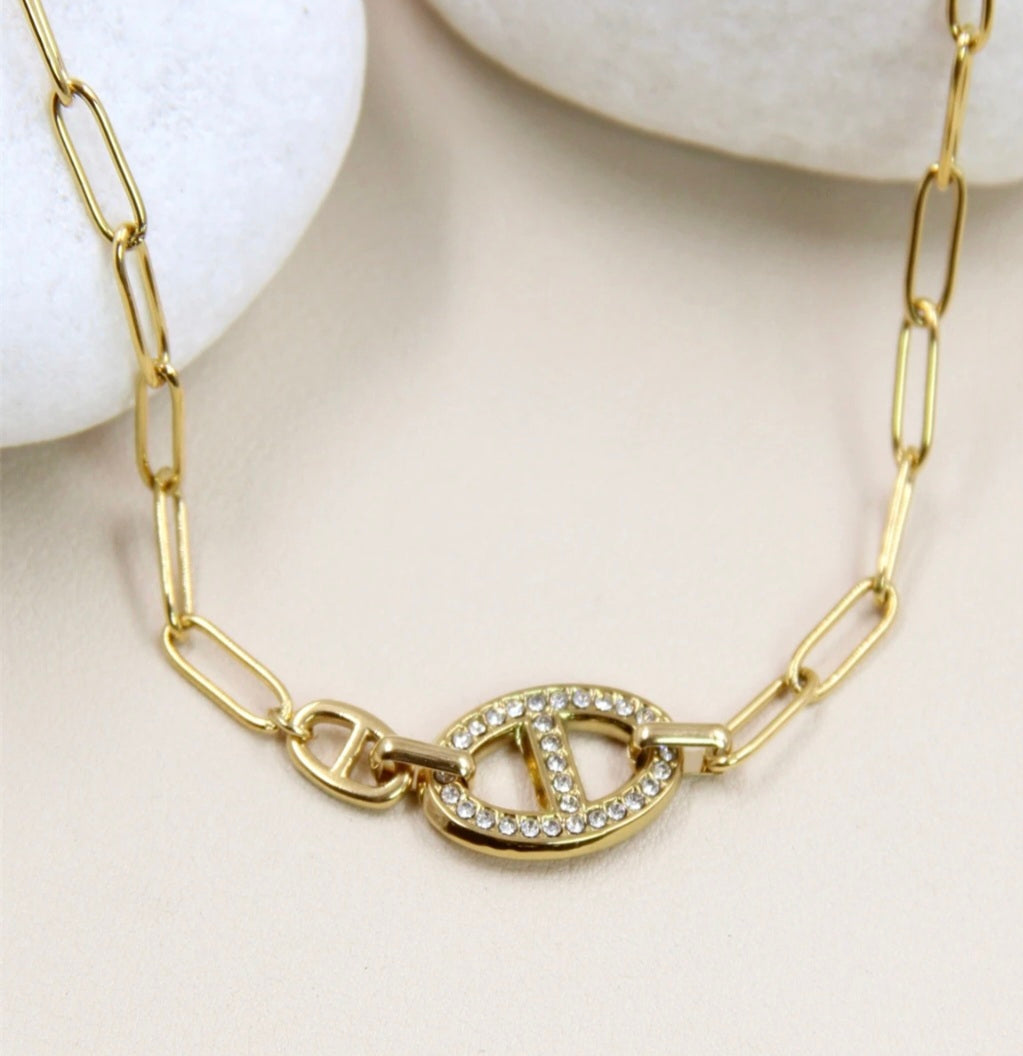 Collier strass