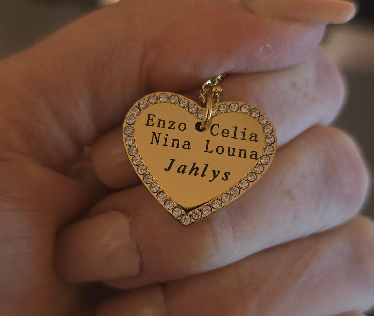 Collier cœur à graver