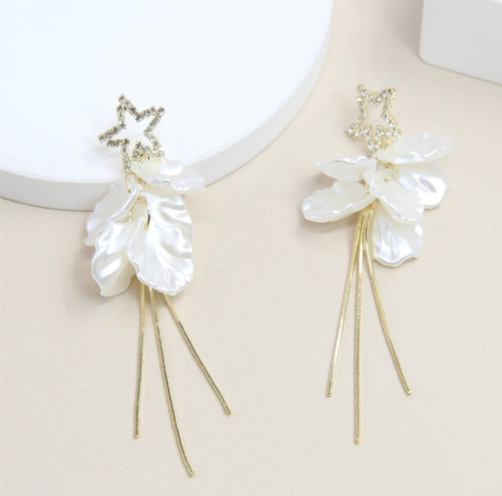 Boucles d'oreilles étoile argent 925