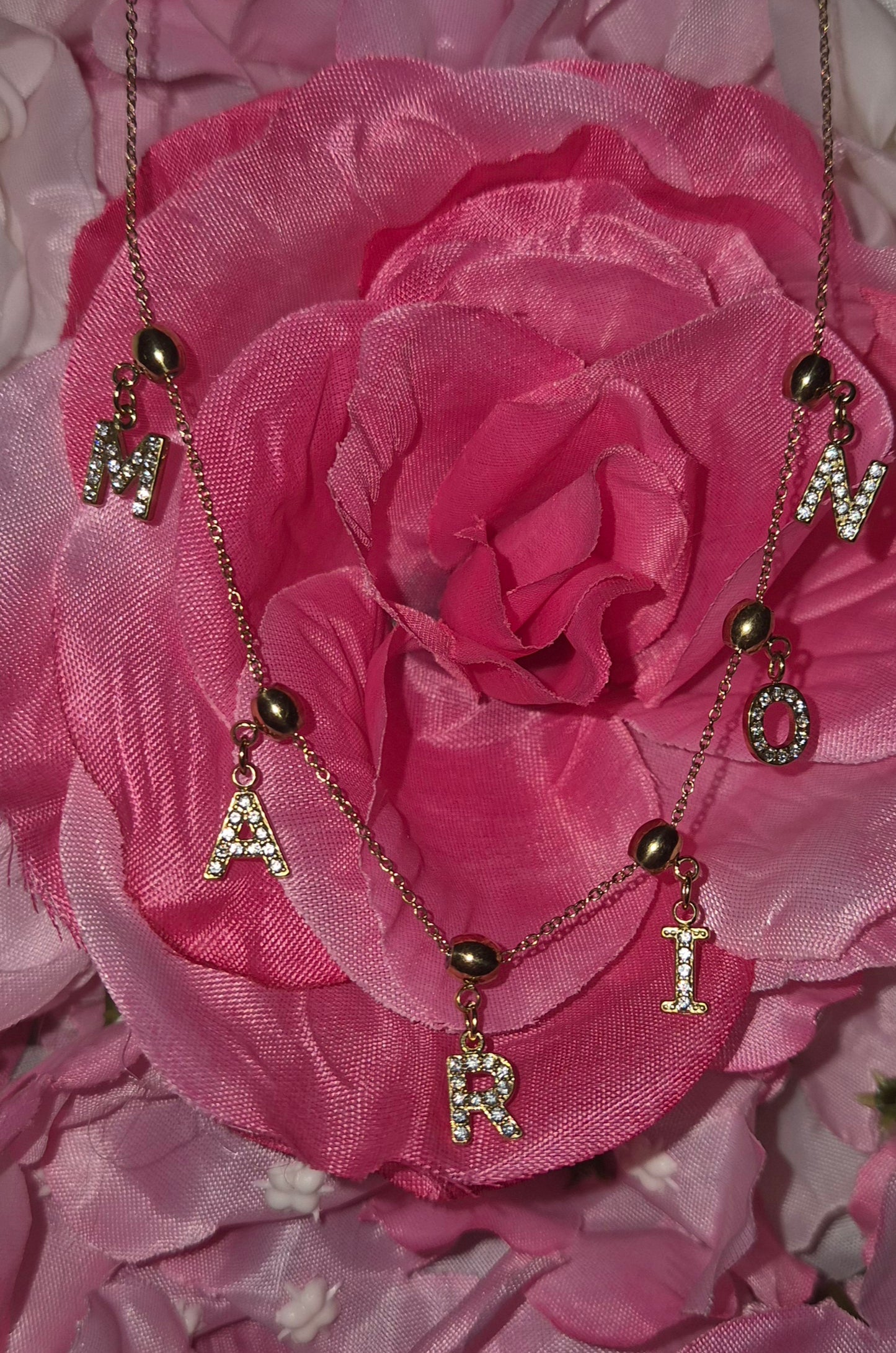 Collier strass a personnaliser
