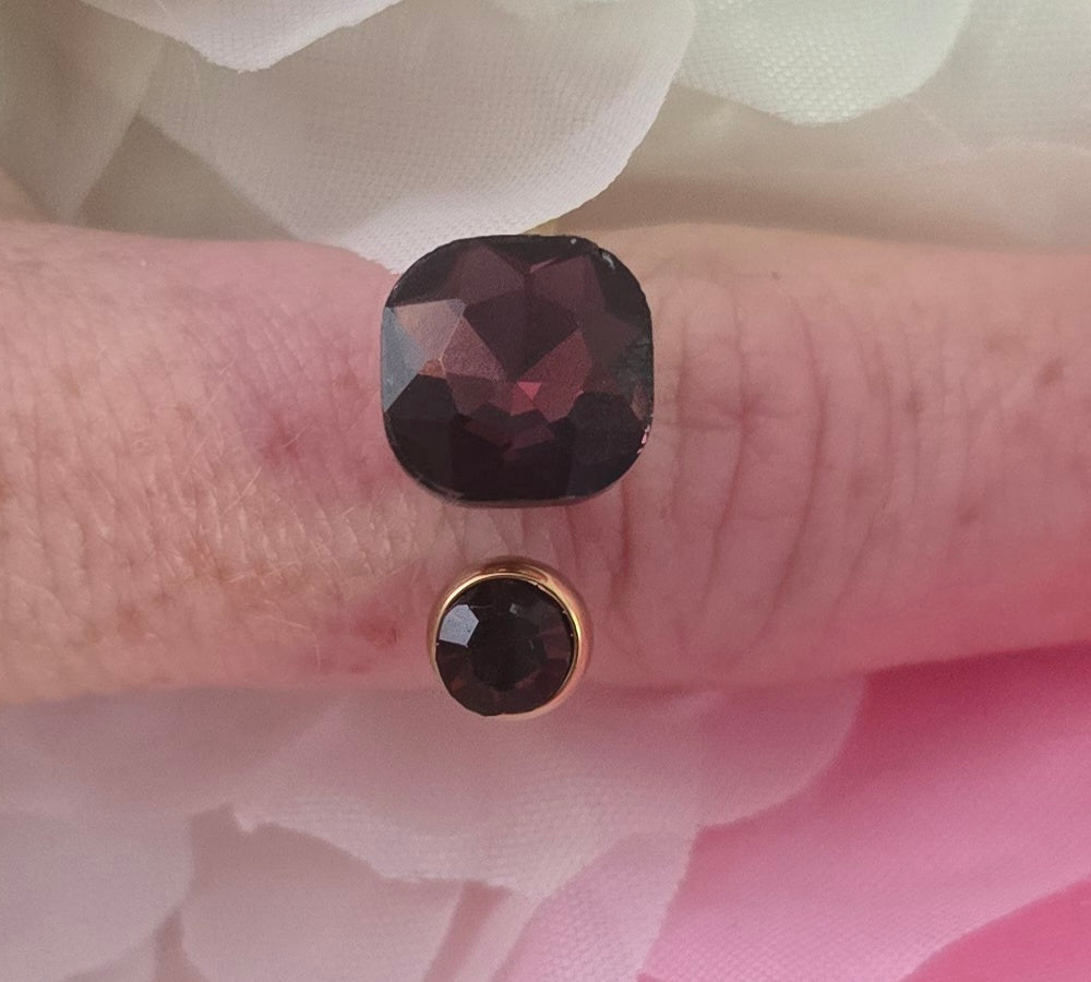 Bague cristaux de verre