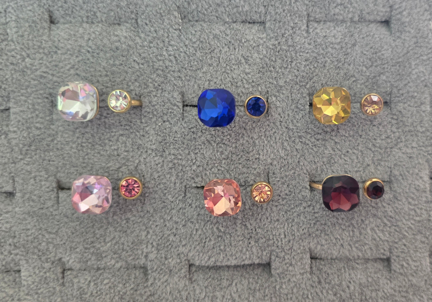 Bague cristaux de verre