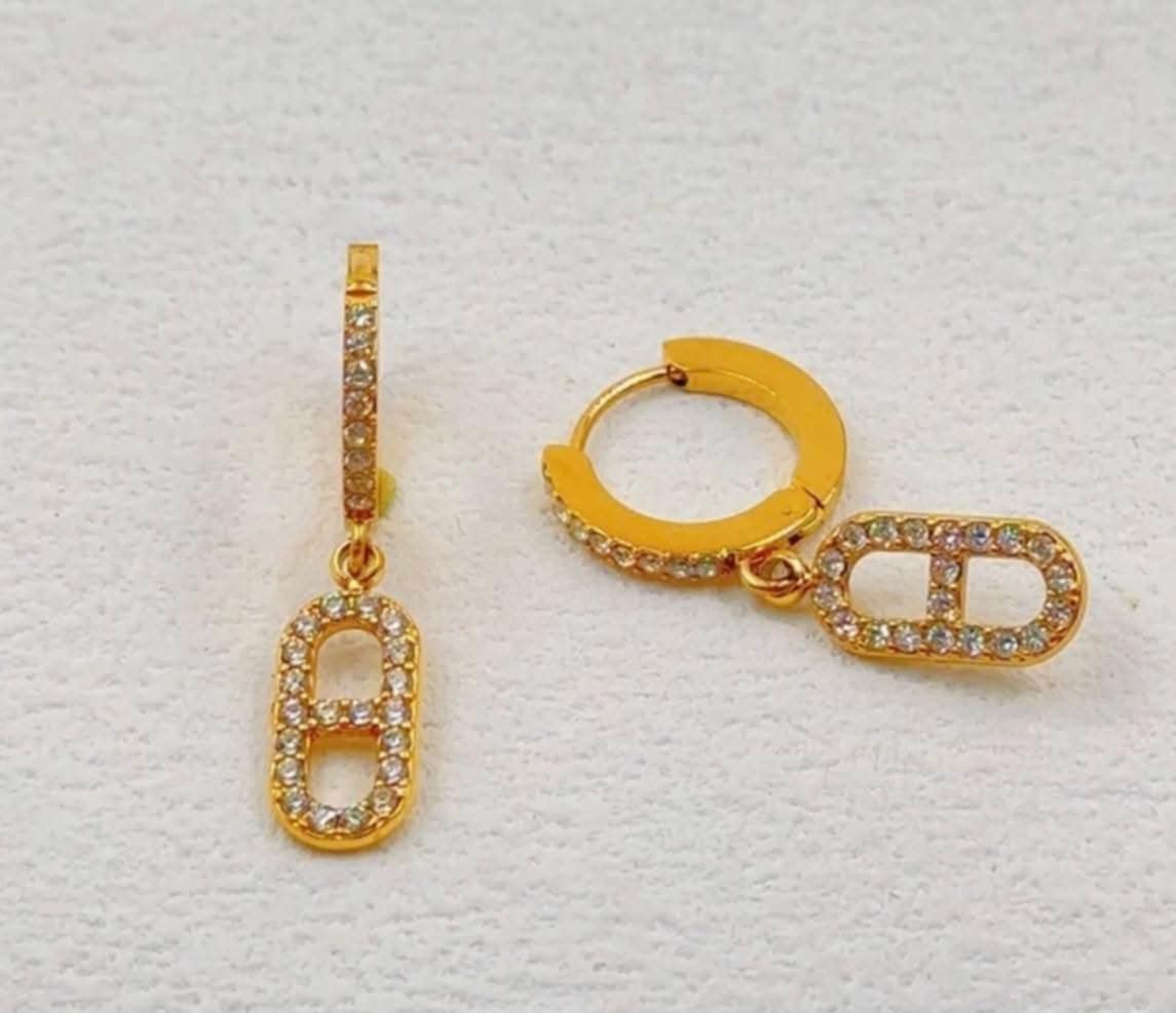 Boucles d'oreilles strass
